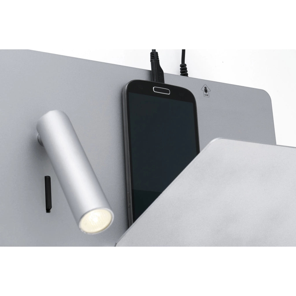 SUAU DX LED, Applique con USB, Faro Barcelona