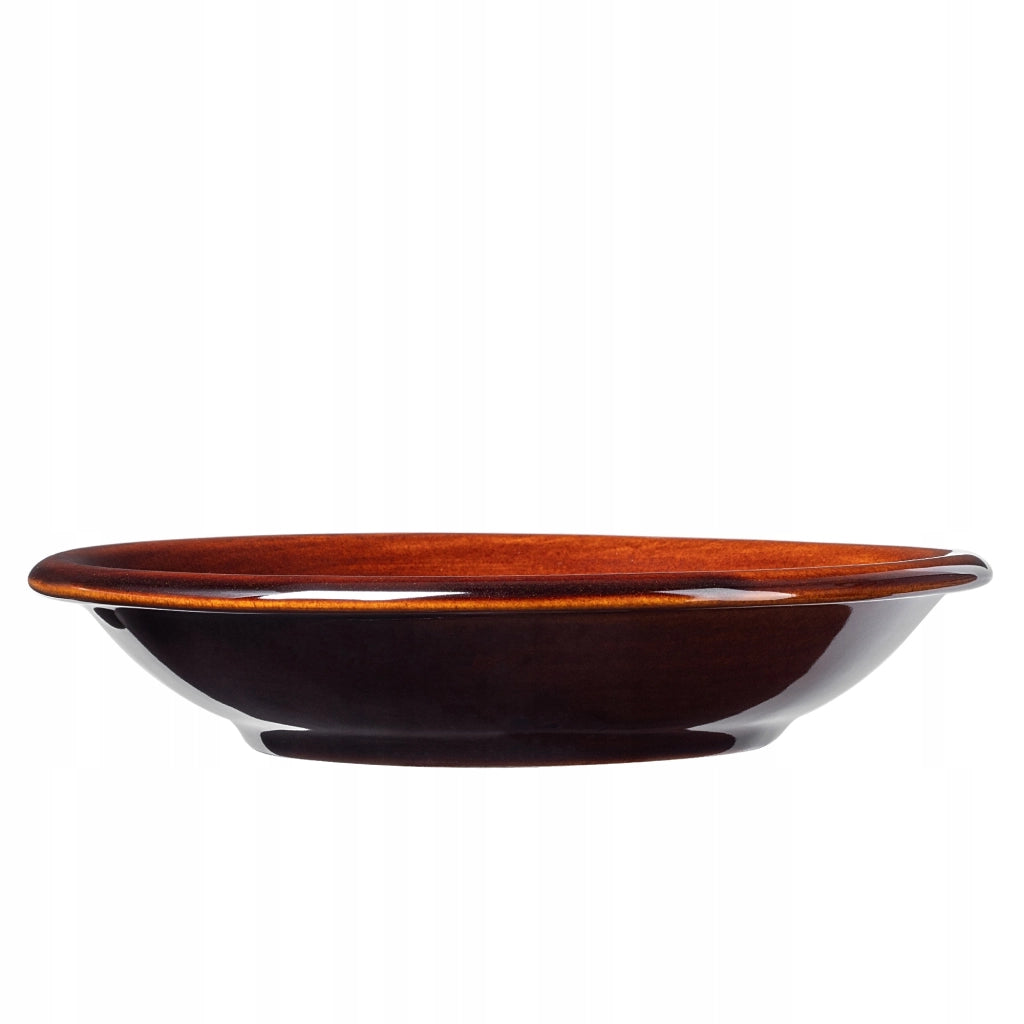 Set di 6 piatti piani profondi KADAX da 23 cm in gres ceramico.