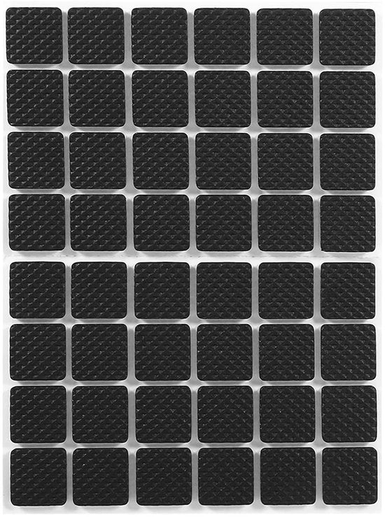 Zoccoli Antiscivolo in Gomma - Protezione per Pavimento - 2 Pezzi - 9.8x15cm - Nero - Protezione per Mobili
