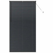 Tendaggi a Veneziana | Tenda a lamelle Nero 220 x 115 cm Alluminio