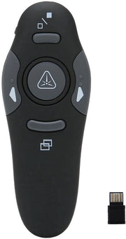 Comando a distanza presentazione - Dispositivo wireless - Design ergonomico - Nero - Adatto per presentazioni - Portata fino a 15 metri