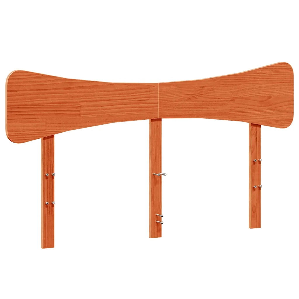 Giroletto senza Materasso-Struttura Letto Marrone Cera 135x190 cm Legno di Pino 447390