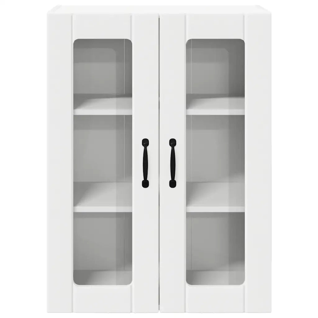 Pensile da cucina | Mobile in vetro da parete LUCCA Bianco 60 x 31 x 80 cm