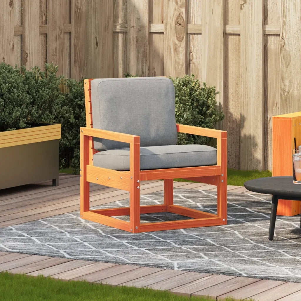 Sedia da Giardino | Sedie da Esterno Marrone Cera 57,5x63x76cm Legno Massello Pino