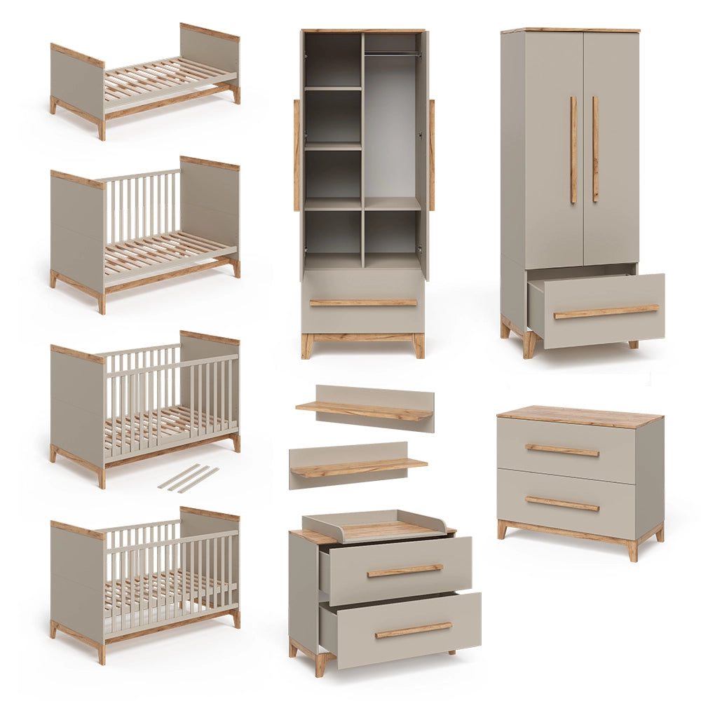 Vitalispa Set per cameretta Quercia cashmere 5 parti