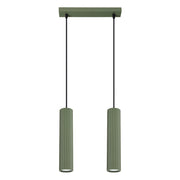 Lampada a sospensione KARBON 2 verde oliva