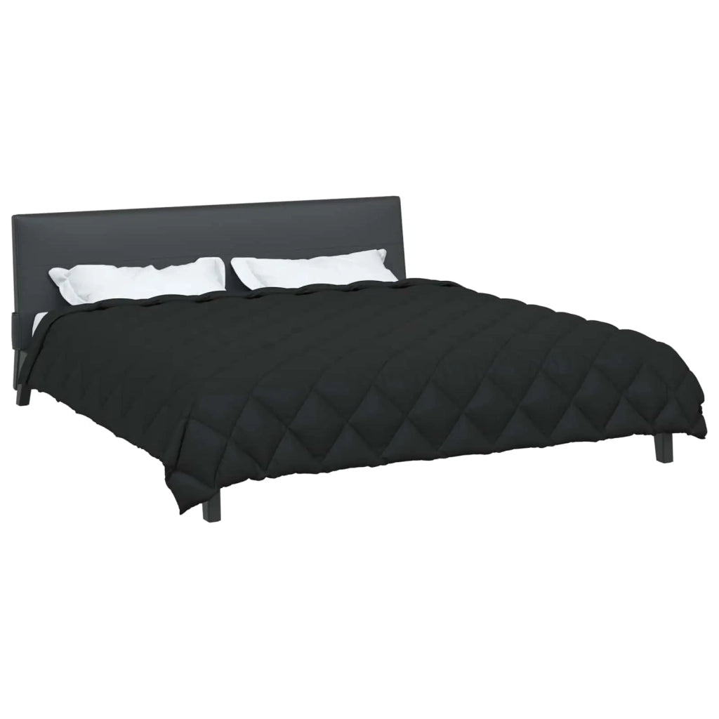Piumone | Duvet Invernale Nero 200 x 240 cm Microfibra