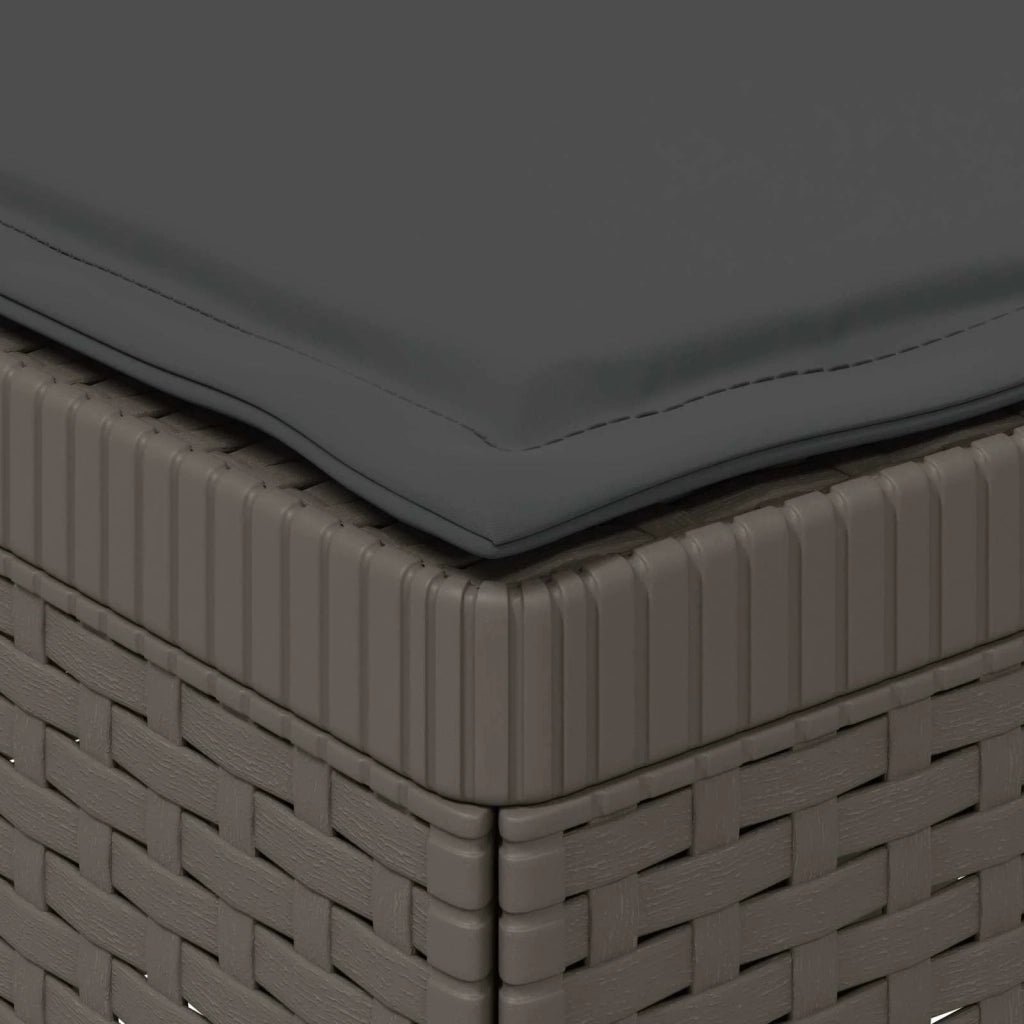Divano da esterno-Divano da Giardino a 1 Posto con Cuscini Aspetto Rattan PP 312237