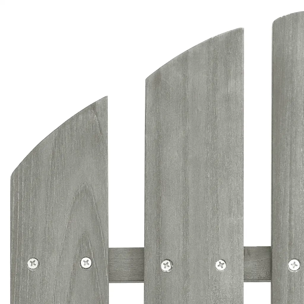 Sedia Giardino Adirondack Ottomana Tavolo Abete Massello Grigio CFW4511333