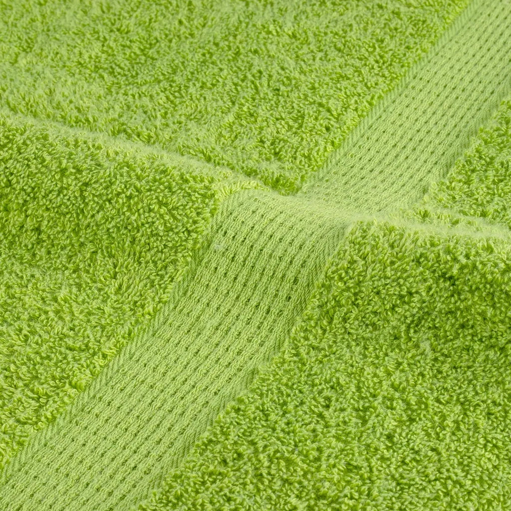Asciugamani per Ospiti SOLUND 2 pz | Teli per bagno Verdi 30x50 cm 600 gsm