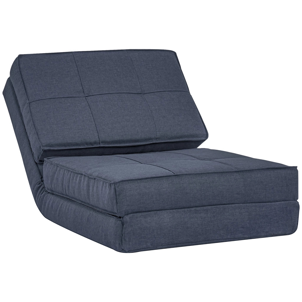 Sofa letto imbottito ¨C Minimal ¨C blu 61x73x58 cm