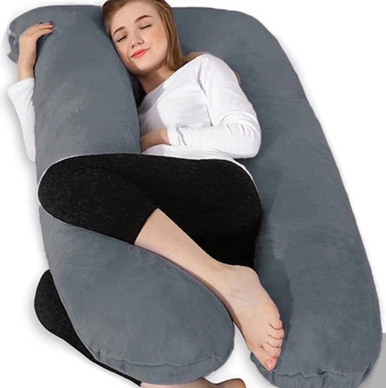 Cuscino per la gravidanza - Cuscino per corpo - Cuscino per donne in attesa - Cuscino - Cuscini - Cuscini per gravidanza - Cuscino per gravidanza XXL - Cuscino per gravidanza a forma U - Cuscino per gravidanza Snoozzz - Cuscino per gravidanza extra grande