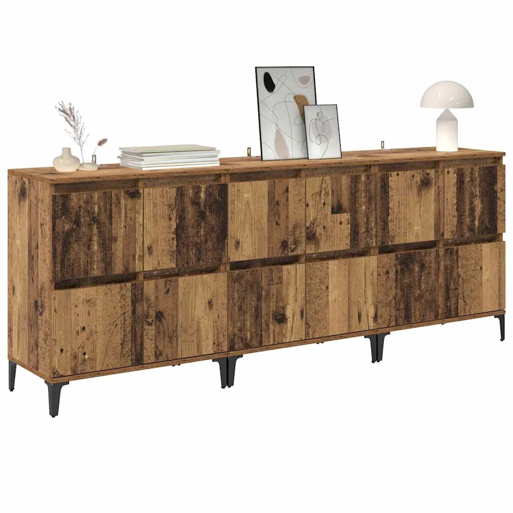 Credenza | Sideboards 3 pcs Legno vecchio 60 x 35 x 70 cm