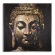 Stampa su Tela Buddah 4, Multicolore, Legno, 100x3x100 cm