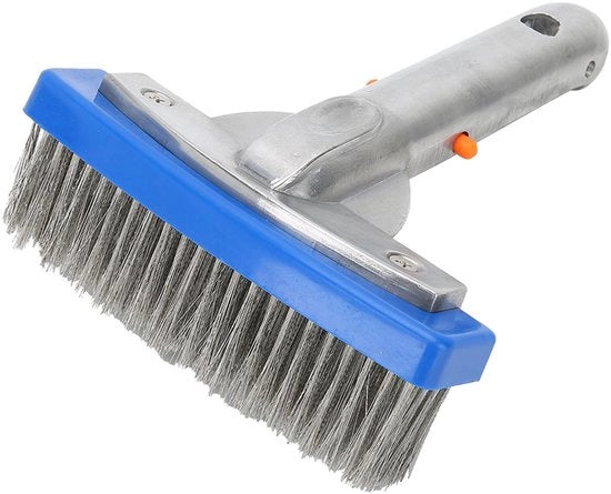 Pulitore di Piscina a Spazzola 14 cm - Acciaio Inossidabile - Capocchia di Pulitore di Piscina Spessore - Per Tubo Telescopico - Resistenente allo Sfregamento - Peso Leggero 168 g - Pulitore di Piscina