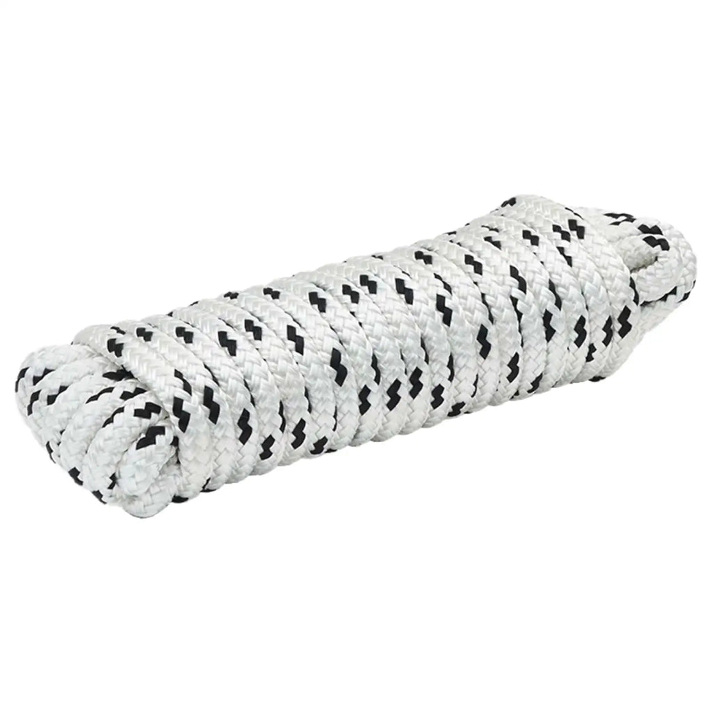 Corda da Barca 9 m 1 Bianco e Nero Poliestere 42029752