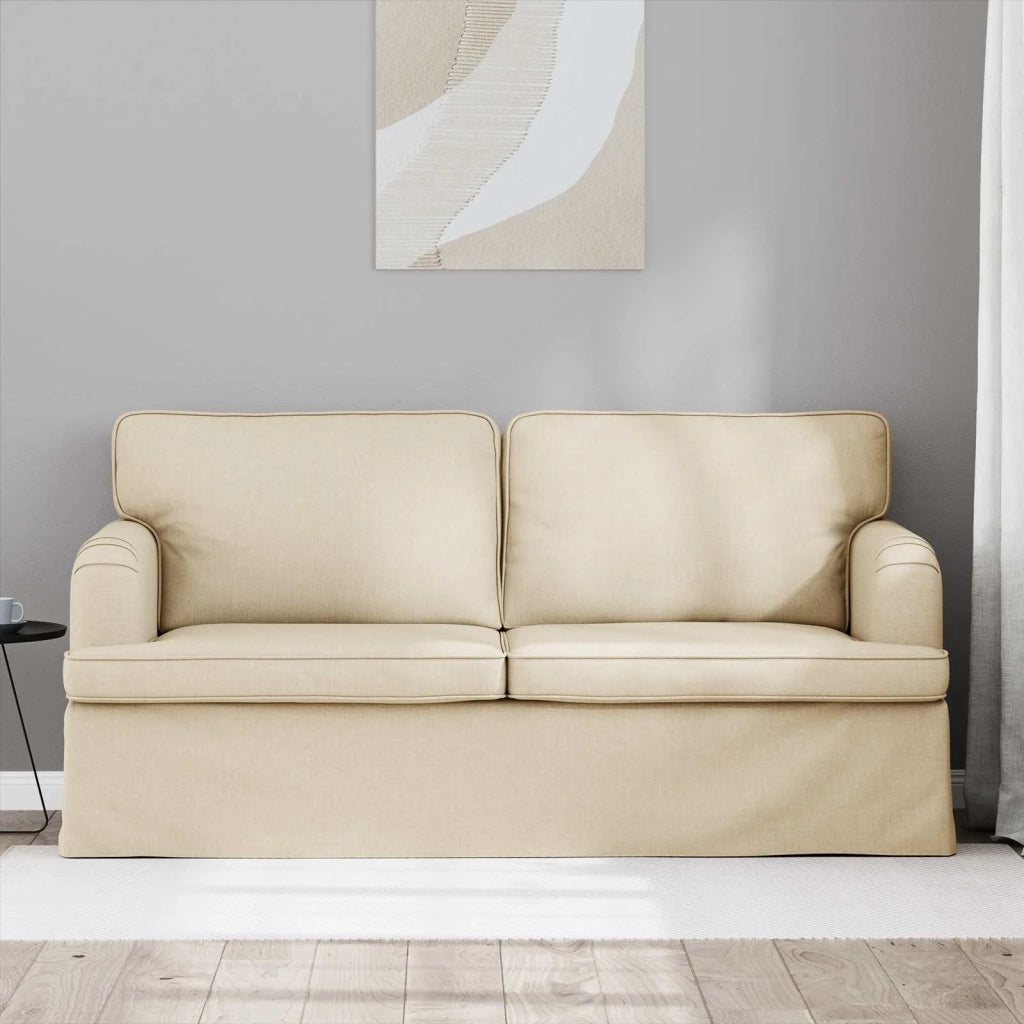 Divano Crema 162 x 80 x 85 cm Tessuto 42024495