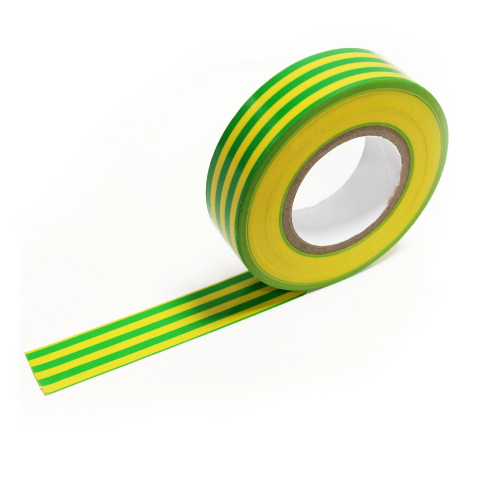 Nastro isolante in pvc autoestinguente raytech per impianti elettrici e cablaggi *** colore giallo/verde, dimensioni ...