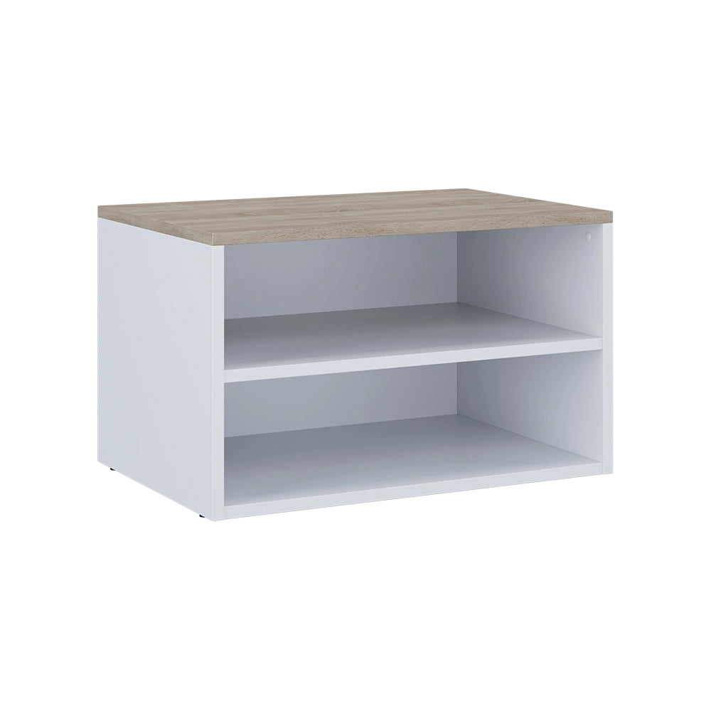 Vicco Cassettiera Bianco/Sonoma 60 x 36 cm con 2 scomparti