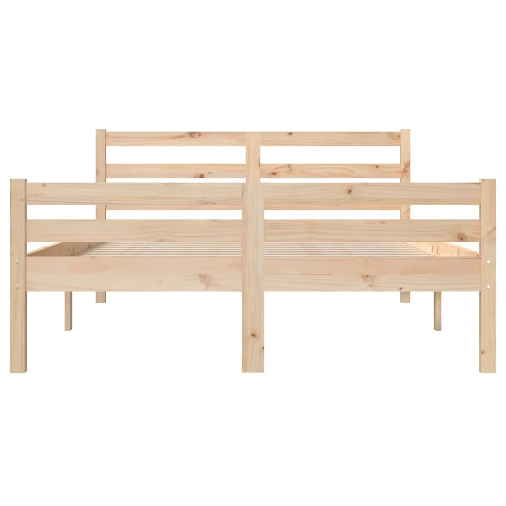Giroletto senza Materasso Ambrato in Legno Massello 140x200 cm 814819