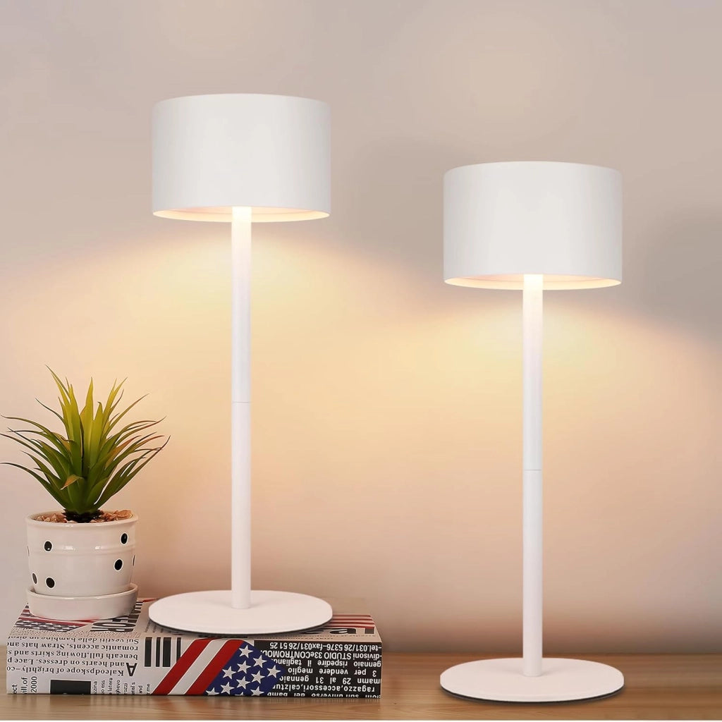 ZMH Lampada da tavolo set 2 pezzi touch dimmerabile 3 temperature colore per camera letto soggiorno