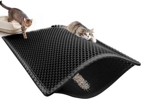 Matraccio per gatto - 30*45cm - M - Materiale EVA - doppia lastra disegno a ragnatela con grandi fori - matraccio per gatto - morbido e adatto alla pelle - lavabile - matraccio per gatto - spatschermo per la lettiera per gatto