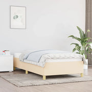 Giroletto senza Materasso-Struttura Letto Crema 90x190 cm in Tessuto 201791