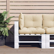 Cuscini per Pallet 3 pz Beige in Tessuto 360859