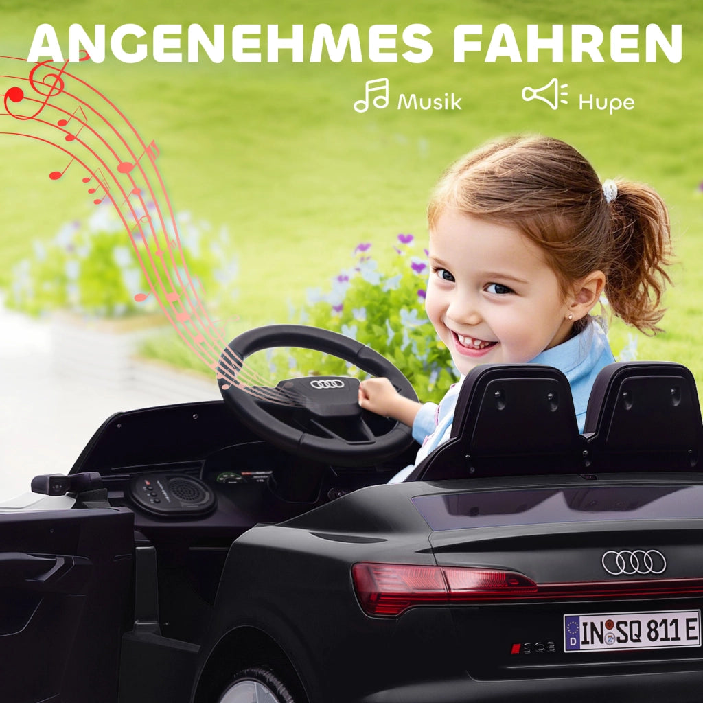 Auto Elettrica per Bambini Audi Q8 12V ¨C Xylo ¨C Nero con Telecomando e LED