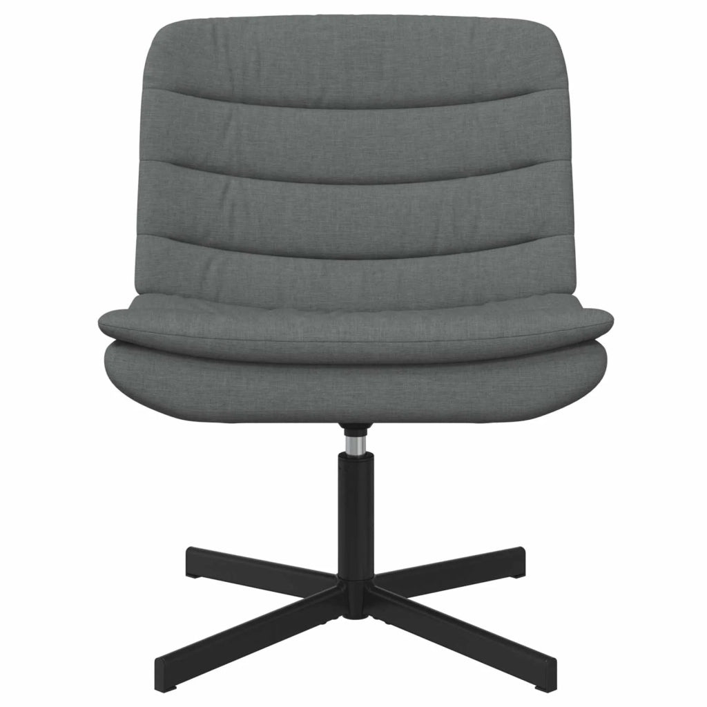 Sedia girevole Grigio scuro 63 x 75 x 76 cm Tessuto 42007351