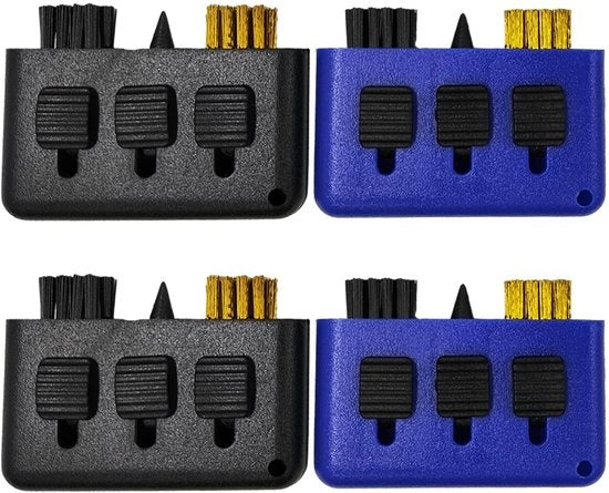 Set di pulizia per golf 3-in-1 - 4 pezzi - Robusto e duraturo - Spazzola per pulizia golf