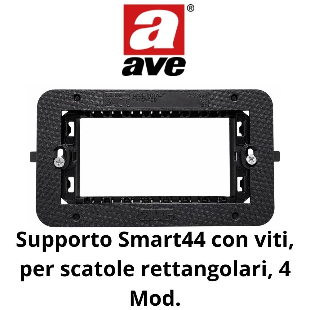 Supporto da incasso per moduli smart 44 per impianti elettrici *** numero posti 4 moduli, confezione 1