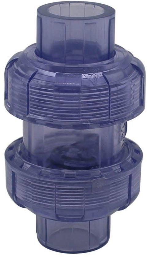 Terugslagklep 25mm - PVC - Ventile di ritorno - Voetklep - Impermeabile - Translucido - Bocchetta di scarico