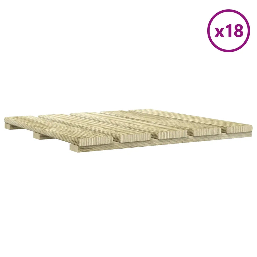 Piastrella per Decking 18 pcs Verde 50 x 50 cm 3444820