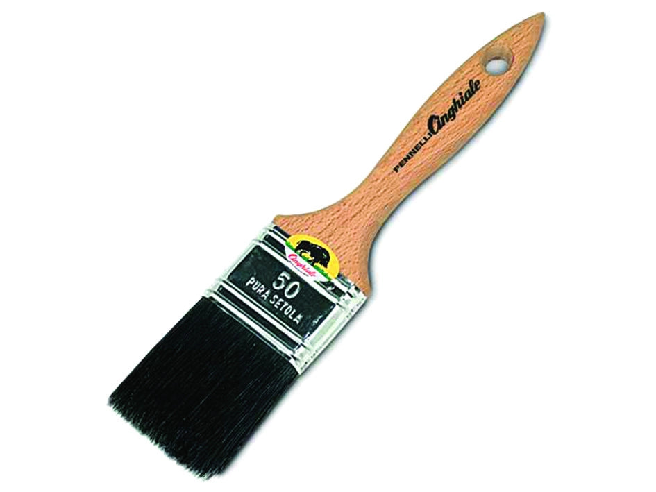 PENNELLESSA SETOLA NERA SERIE 543- - mm.60 - 12 pezzi CINGHIALE