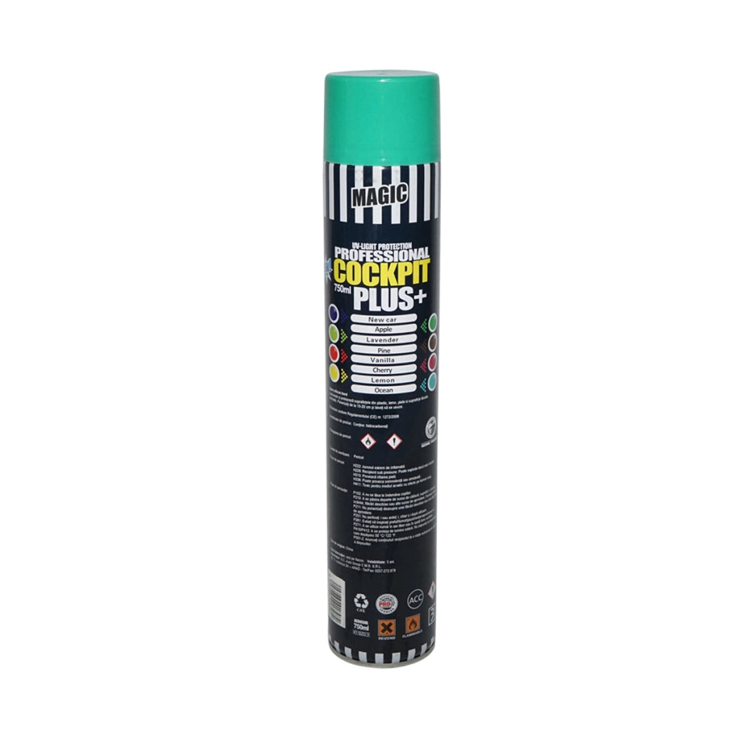 Spray siliconico per cruscotto Mele da 750 ml