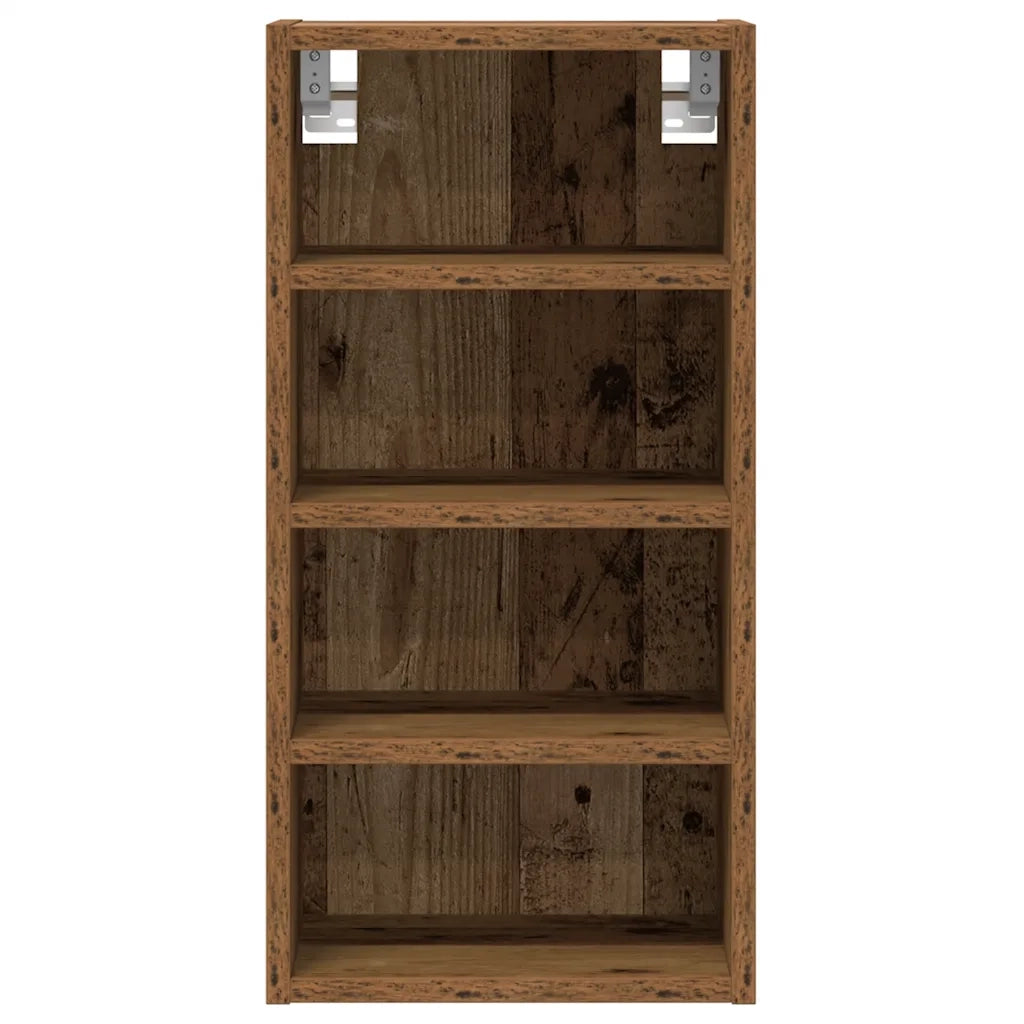 Pensile da cucina a parete dal design moderno 30 x 29,5 x 60 cm in legno composito finitura effetto legno anticato 02_0050445