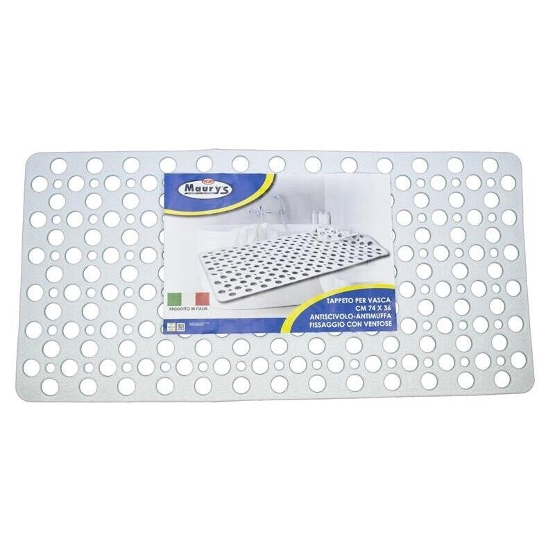 MAURY'S TAPPETO VASCA 74X36CM BIANCO