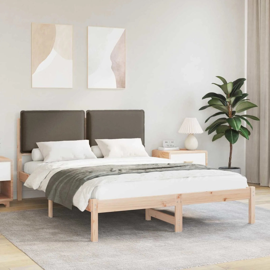 Letto con Testiera Rivestita Talpa 120 x 190 cm 877857