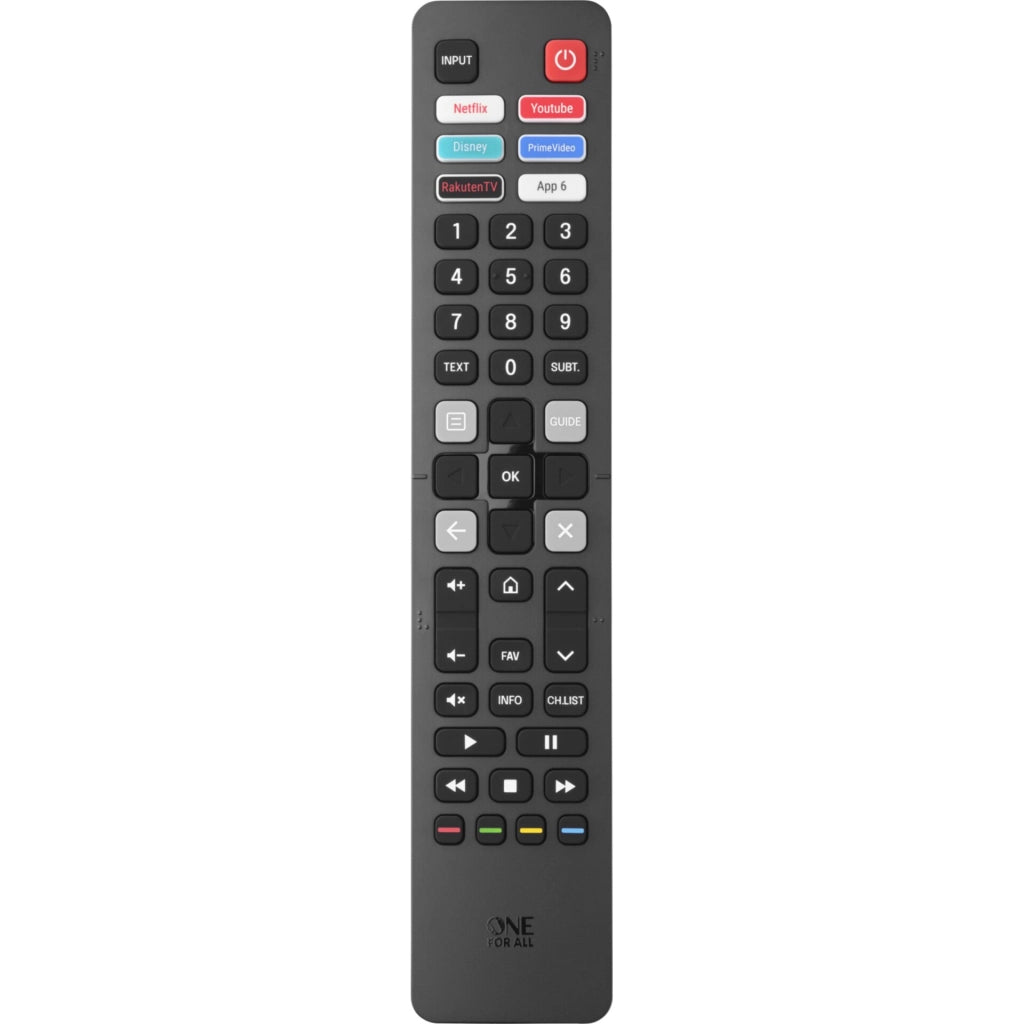 One For All telecomando di ricambio per TV Hisense 2.0, Nero