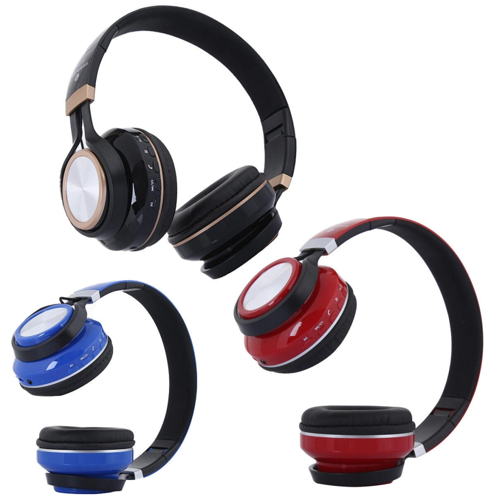 cuffie Wireless Bluetooth pieghevoli Stereo Auricolare Vivavoce microfono