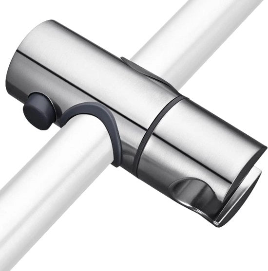 Supporto per doccia per maniglia doccia - 360 gradi girevole - 1 pezzo - acciaio inox - liscio