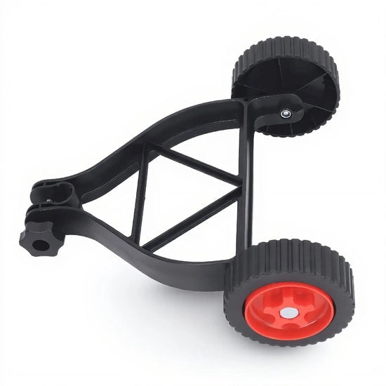 Support Wheels per Trimmer a Cavo - Regolabile Altezza - Compatibile con Tutto - Materiale Resistente al Tempo - Maggiore Stabilità - per Trimmer da Prato - Ruote per Trimmer da Prato