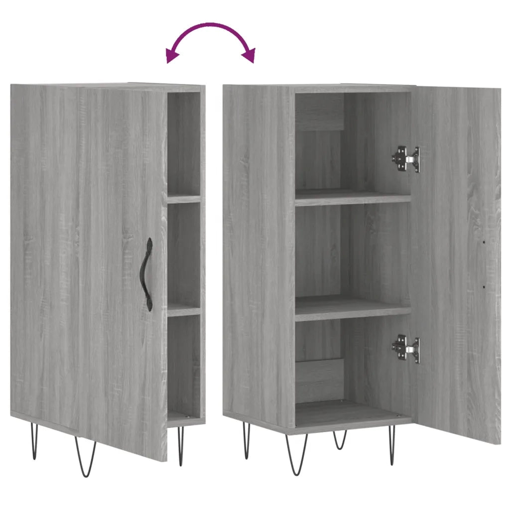 Credenza Grigio Sonoma 34,5x34x90 cm in Legno Multistrato 828538