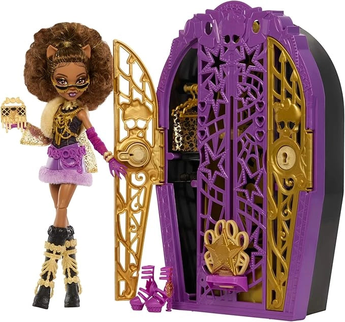 Monster High Segreti da Brivido - Clawdeen Wolf I Misteri di Hauntlywood, bambola con abiti, guardaroba e 19 accessori g