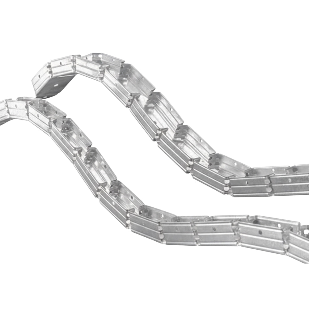 Guida profilo in lamiera zincata flessibile per strutture curve 1,5 m *** misure 29 x 29 x 29 mm, confezione 1