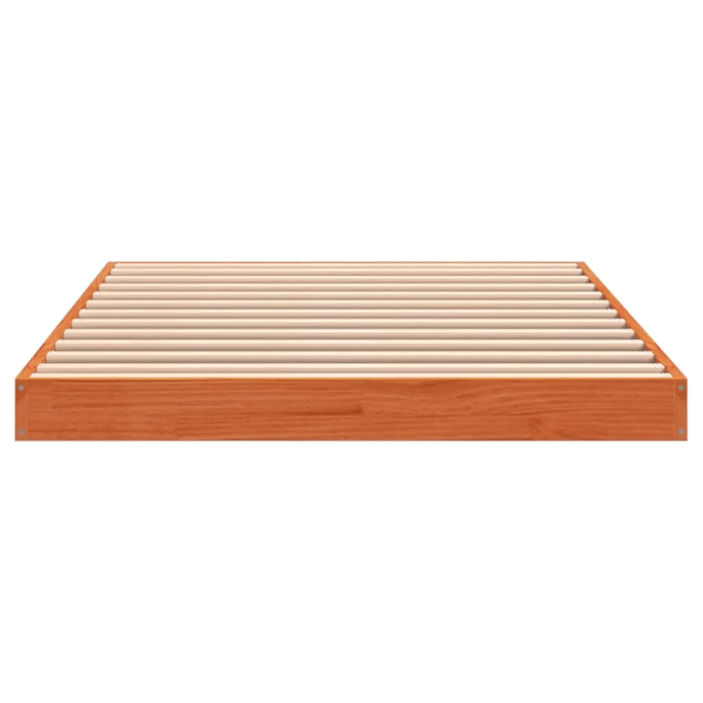 Giroletto Marrone Cera 90x200 cm in Legno Massello di Pino 847153