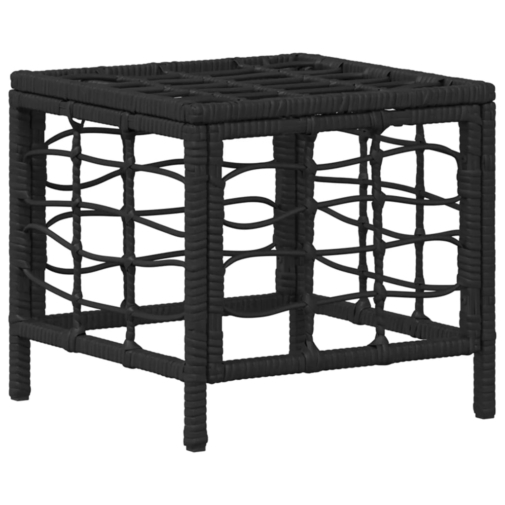 Set da Pranzo per Giardino con cuscino 3 pcs Nero e Grigio 42026758