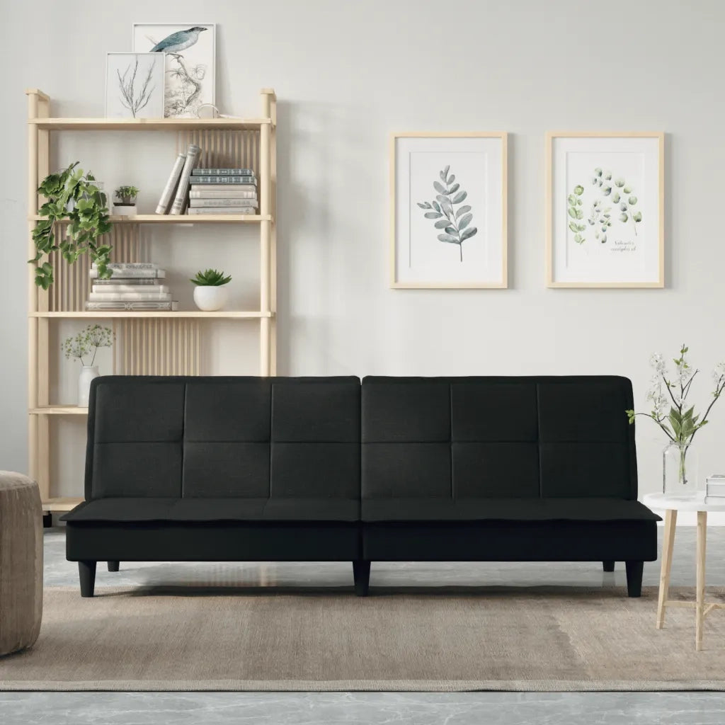 Divano letto | Sof¨¤ letto | Letto singolo Nero in Tessuto