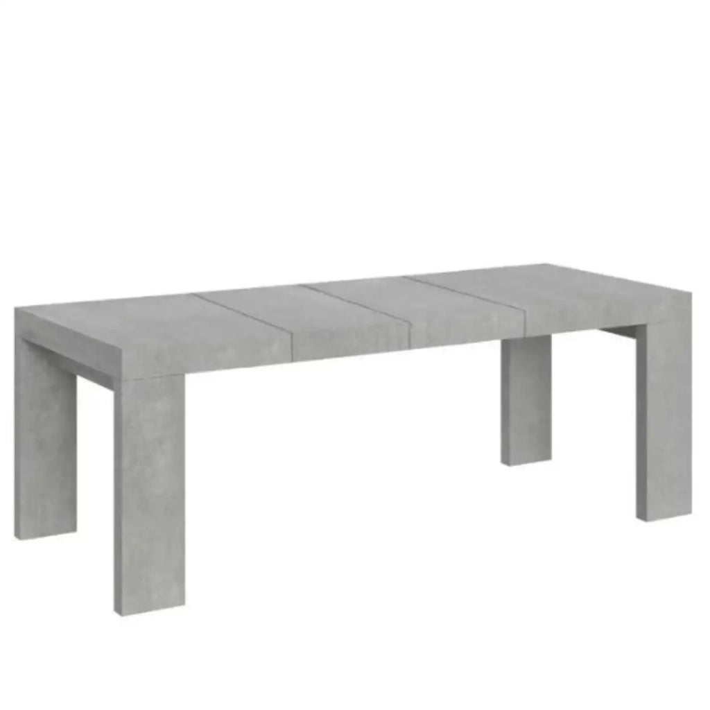 Tavolo allungabile 180/284x90 cm Roxell Premium colore cemento
